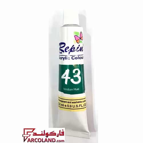 رنگ اکریلیک سبز رپین شماره 43 حجم 22 میلی لیتر