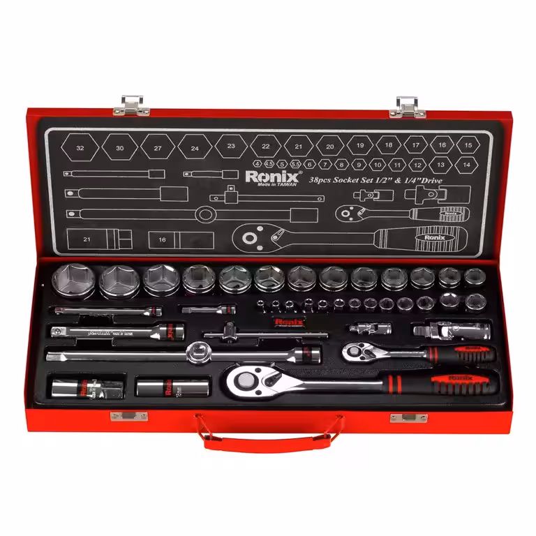 ست بکس 38 پارچه رونیکس (جعبه بکس) مدل RH-2638