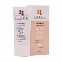 کرم ضدآفتاب رنگی مناسب پوست چرب و مختلط بژ طبیعی SPF50 لوسل / Lucel Sunscreen And Moisturizing SPF50 For Oily Skin 50 ml