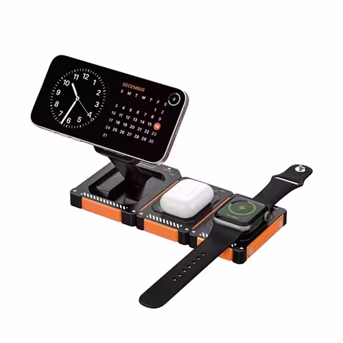 استند و شارژر وایرلس چند کاره مگ سیف بیوا Biva WLC-17 با قابلیت شارژ اپل واچ