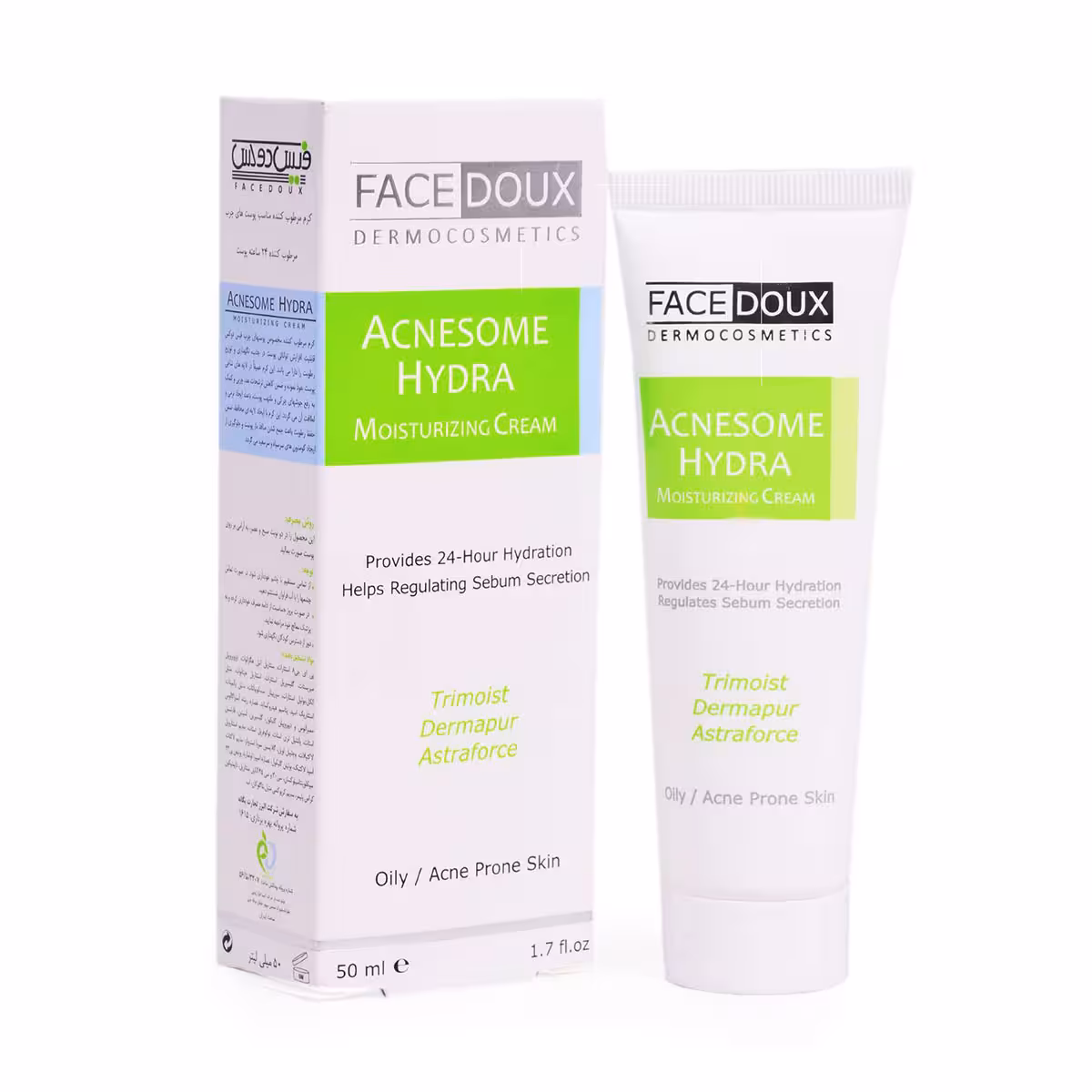 کرم مرطوب کننده آکنه زوم هیدرا فیس دوکس-Face Doux