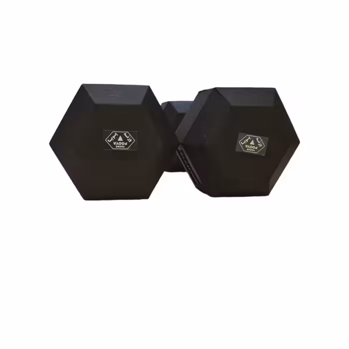 دمبل وزنه پویا مدل مکسول چرم وزن 10 کیلوگرم بسته 2 عددی