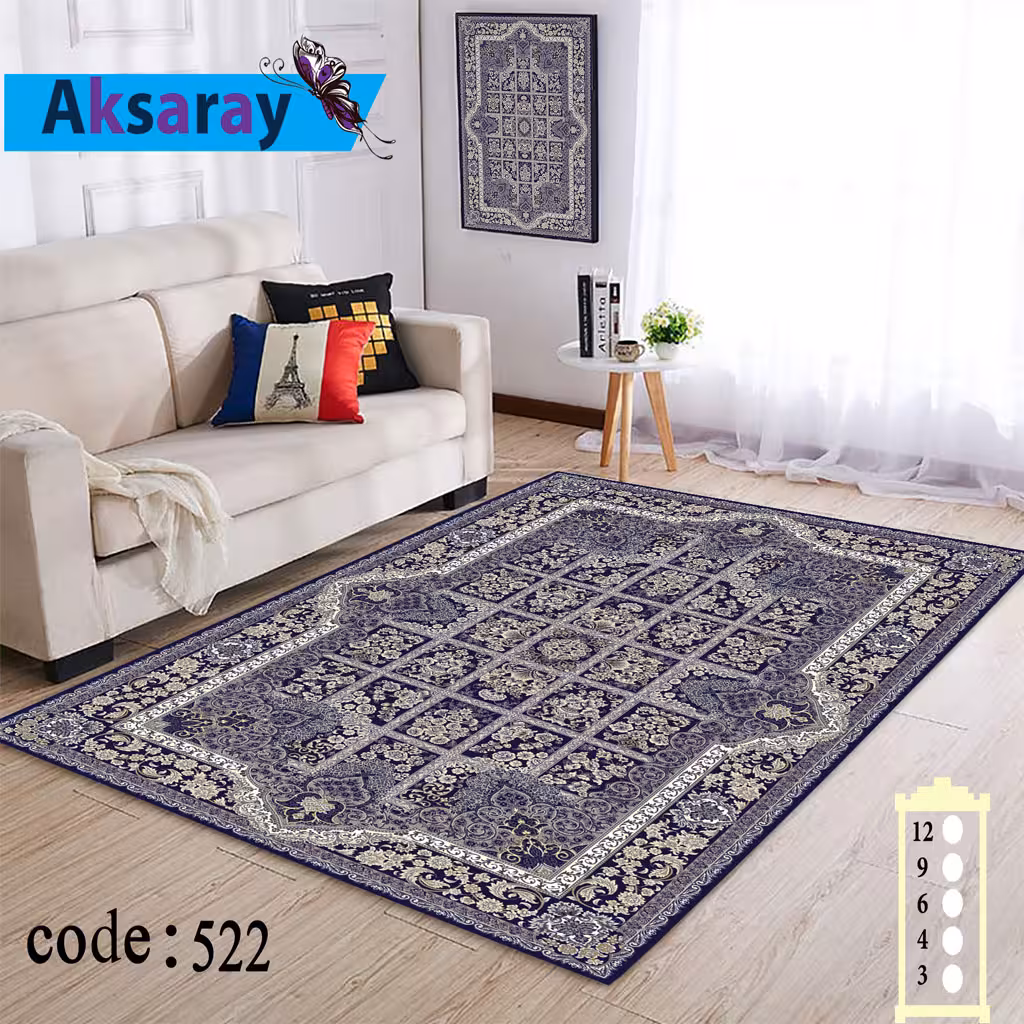 روفرشی کشدار مخمل شانل تراکم بالا طرح وینتیجی کد 522