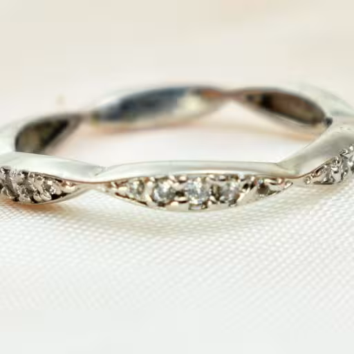 رینگ نقره زنانه بسیار جذاب با عیار 925 آقابزرگ