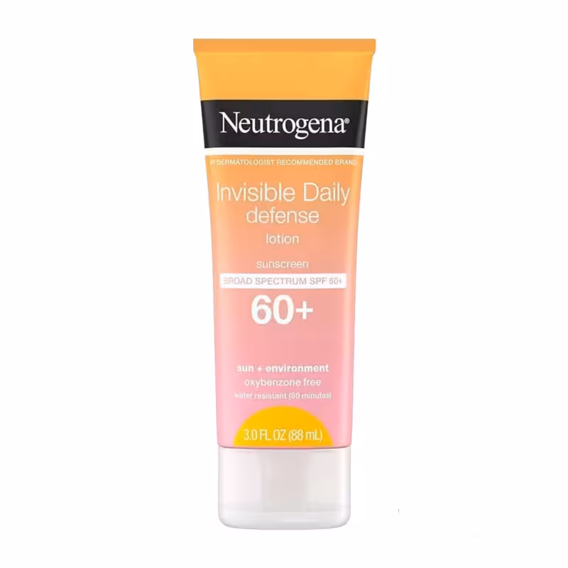 لوسیون ضد آفتاب بدون رنگ نوتروژینا SPF 60 مدل Water resistant ‌مناسب انواع پوست حجم 88 میلی‌لیتر