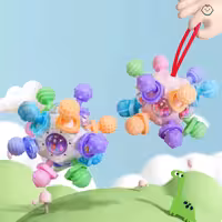 اسباب بازی دست ورزی و دندانگیردار دو رنگ طرح فضایی