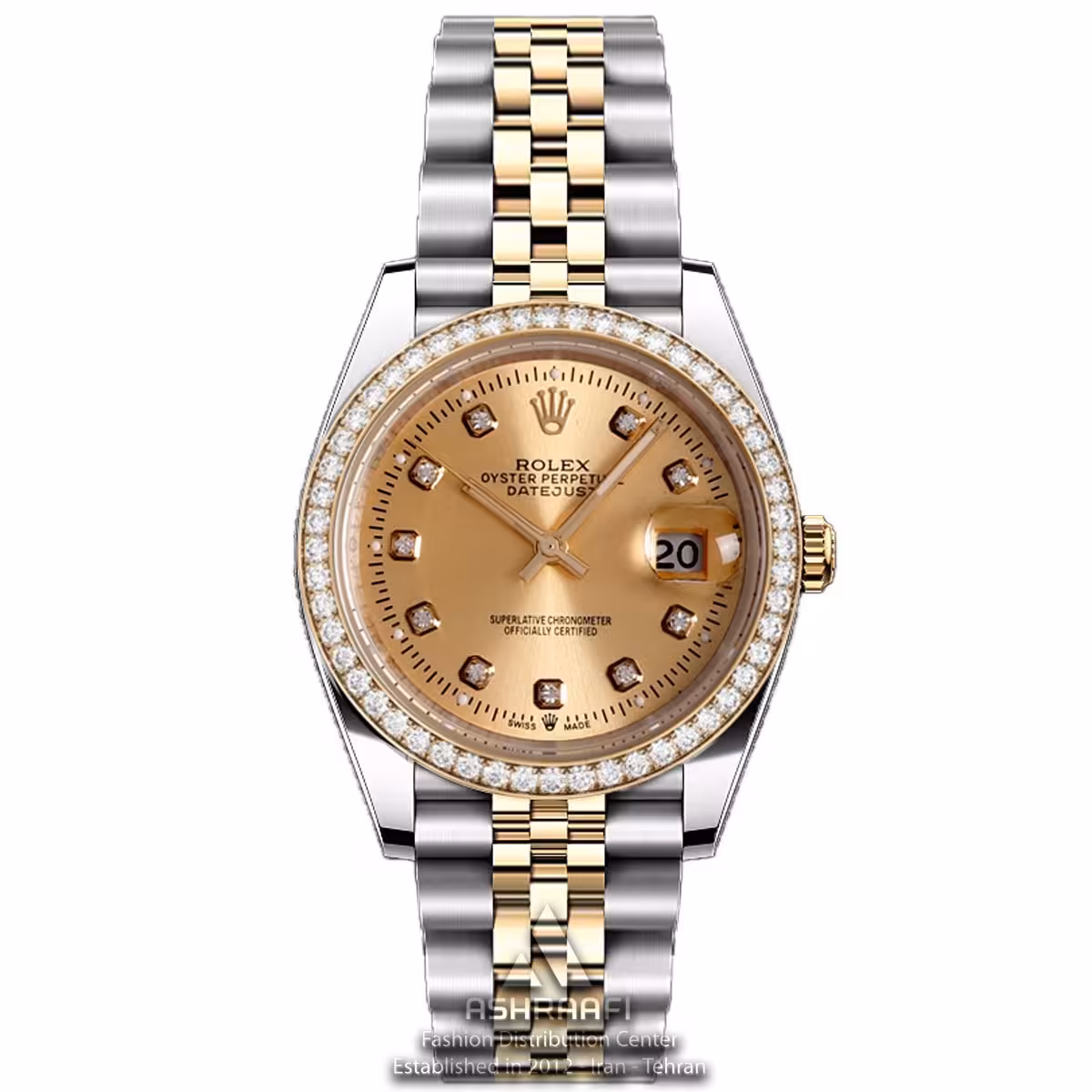 ساعت رولکس صفحه طلایی Rolex Datejust NM26