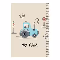 دفتر مشق 80 برگ اس جی مدل تراکتور