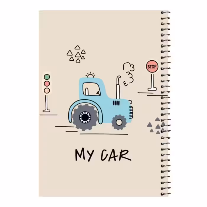 دفتر مشق 80 برگ اس جی مدل تراکتور