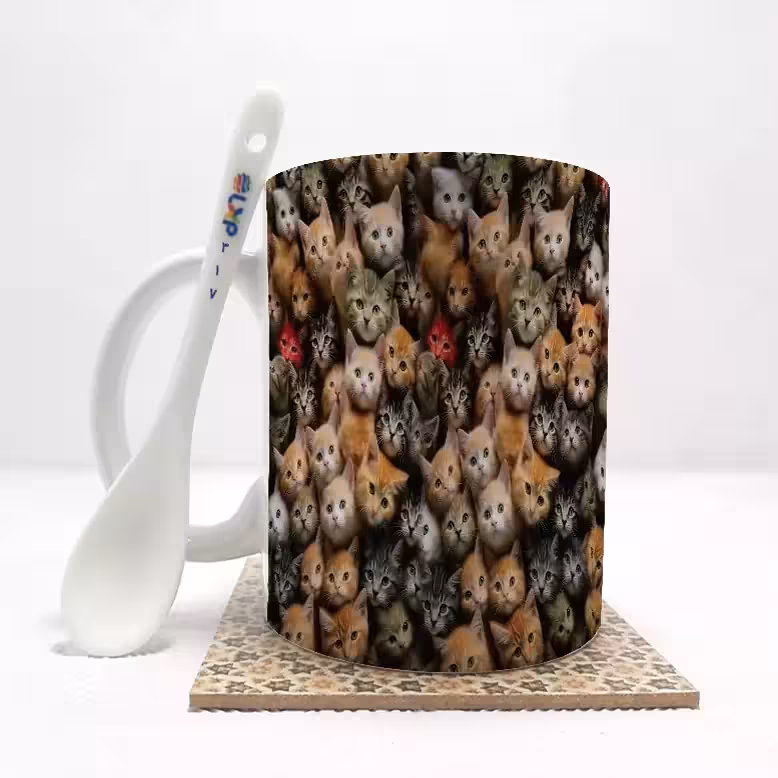 خرید ماگ-لیوان   گربه بدون .،زیر لیوانی  . کد 317