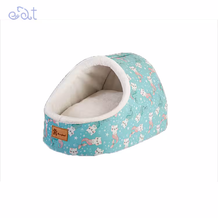 جای خواب سگ و گربه مریلند مدل MerryLand Cave Plus (رنگ آبی آسمانی سایز 1)