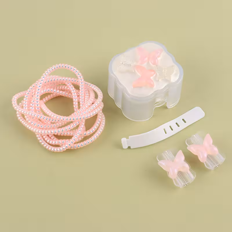 ست محافظ کابل و کلگی شارژر آیفون طرح پروانه