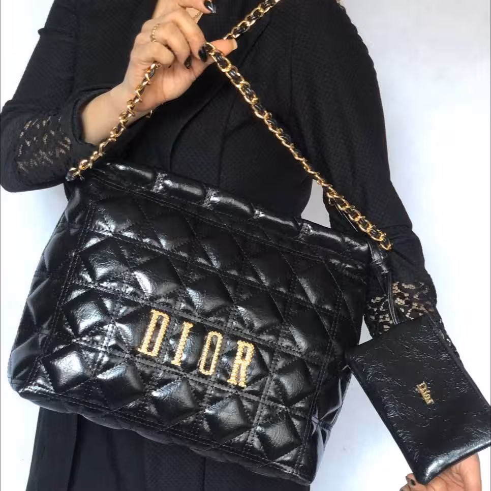 کیف زنانه دسته زنجیری گلدوزی 