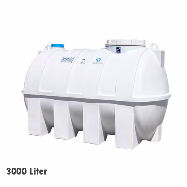 مخزن افقی سه لایه پلاستونیک 3000 لیتری