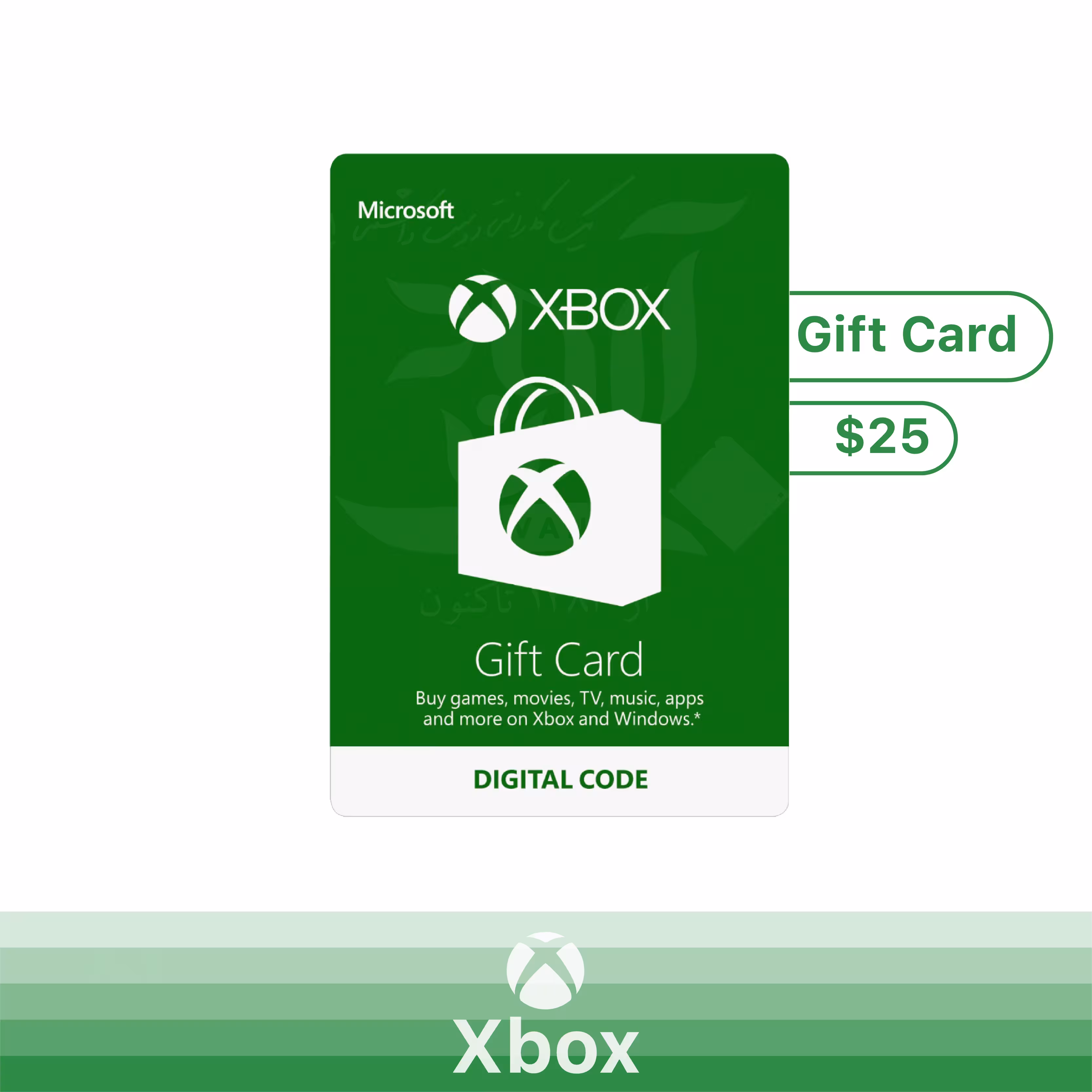 گیفت کارت 25 دلاری ایکس باکس