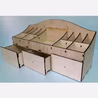 نظم دهنده رومیزی دارای 3 کشو و استند