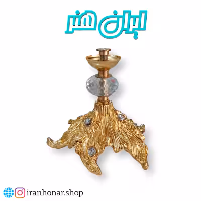 پایه ظروف مدل ریشه ای طلایی متوسط