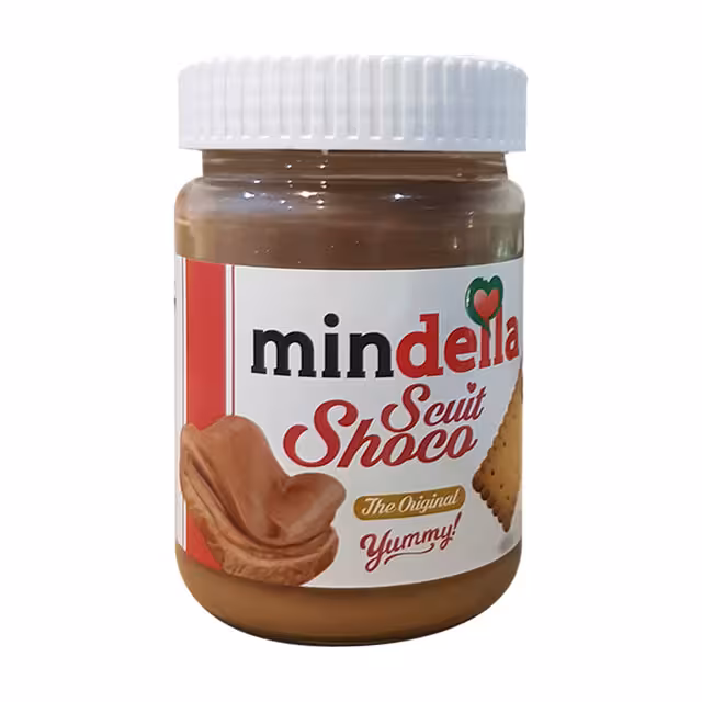 شکلات صبحانه کرم کاکائو بیسکوئیتی مین دلا 380 گرمی