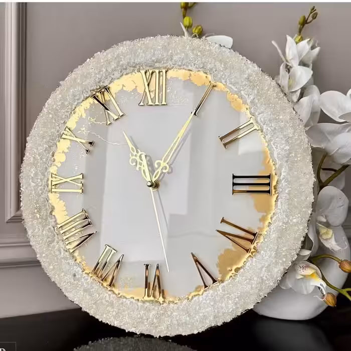 ساعت دیواری رزینی جهیزیه عروس قطر40