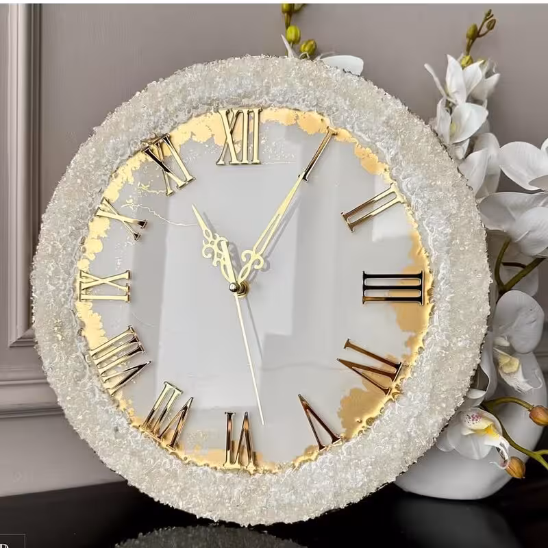 ساعت دیواری رزینی جهیزیه عروس قطر40