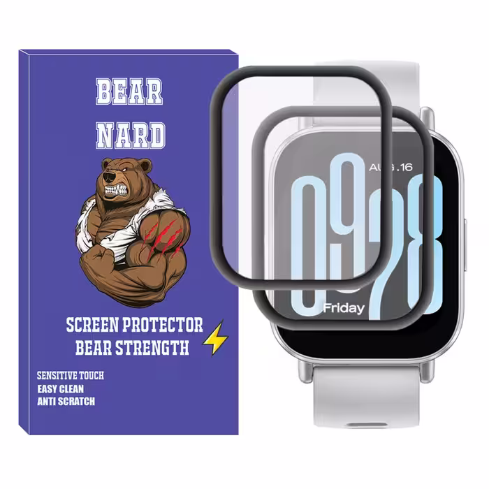 محافظ صفحه نمایش برنارد مدل Pmma-BR مناسب برای ساعت هوشمند شیائومی Redmi Watch 5 Lite بسته دو عددی