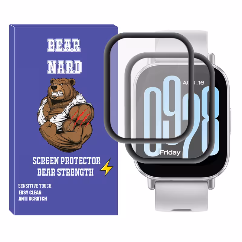 محافظ صفحه نمایش برنارد مدل Pmma-BR مناسب برای ساعت هوشمند شیائومی Redmi Watch 5 Lite بسته دو عددی