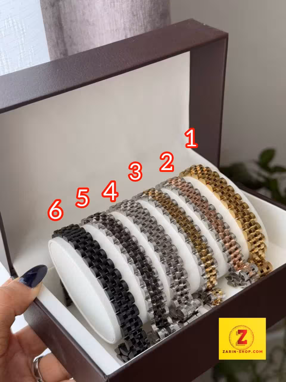 دستبند استیل مردانه زنانه رولکس