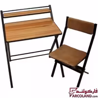 ست میز تحریر و صندلی پارچه ای مدل تاشو دانشجویی کد 51