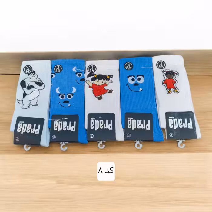 جوراب ساقدار کش انگلیسی فانتزی پنبه ترک کد8