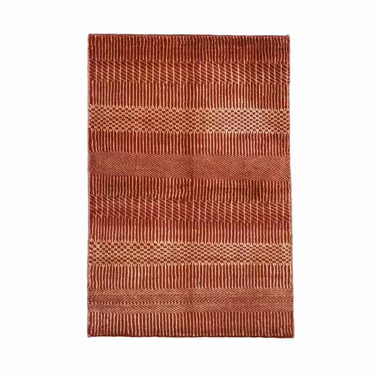 گبه دستبافت یک متری طرح مدرن کد 4030527