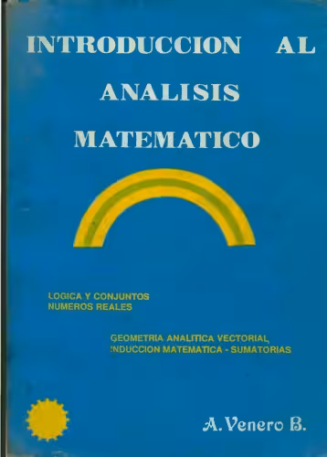 خرید و دانلود نسخه کامل کتاب Introducción al Análisis matemático