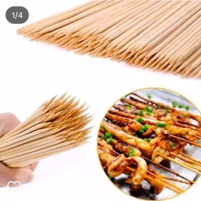 سیخ چوبی بامبو 30 سانت 85 عددی