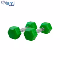 دمبل شش ضلعی رنگی 4 کیلویی dumbbell
