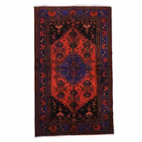 فرش قدیمی دستباف سه متری طرح ترنج کد 4020234