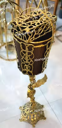 سطل و جا دستمال برنجی