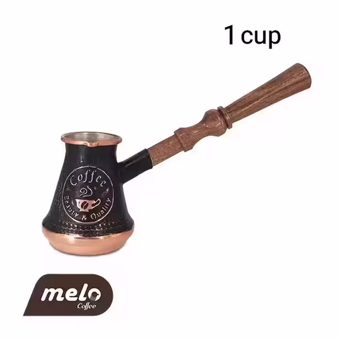 جازوه مسی 1 فنجان ارمنستانی طرح coffee