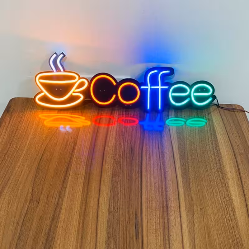 تابلو نئون طرح قهوه کد JOB078