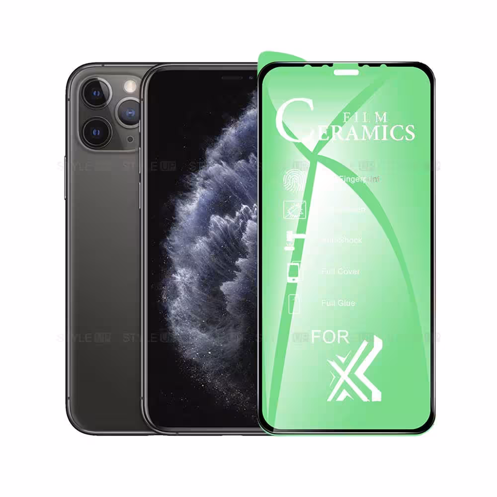 گلس سرامیکی گوشی آیفون iPhone 11 Pro Max مدل تمام صفحه