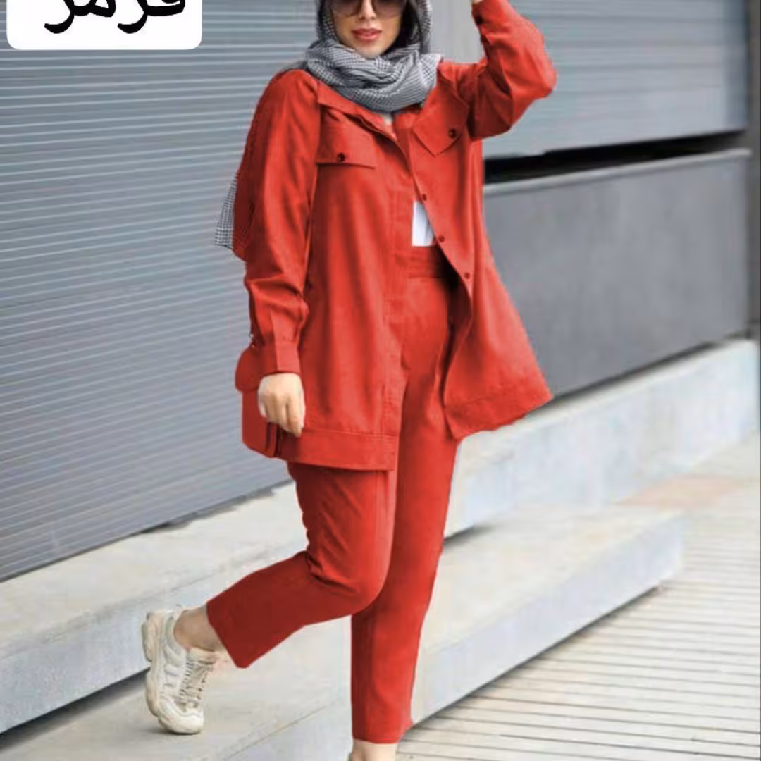 ست مانتو شلوار میکرو مدل نفیس( ارسال رایگان)