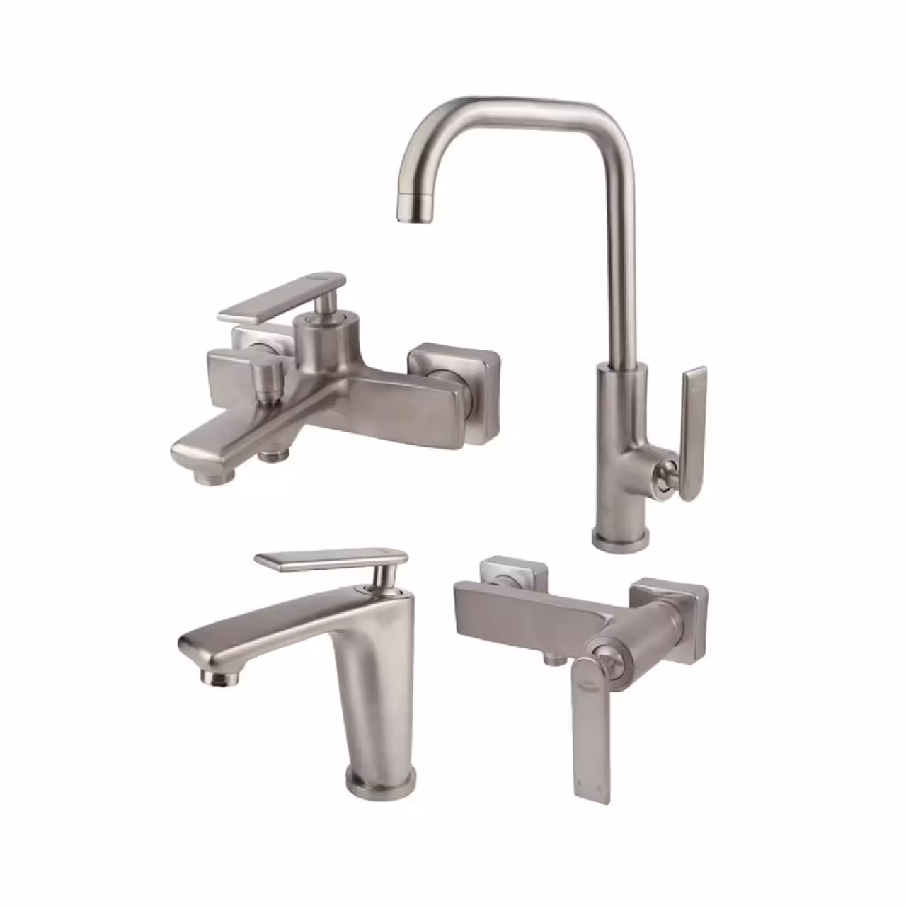 ست شیرآلات کسری مدل آمازون کروم مات