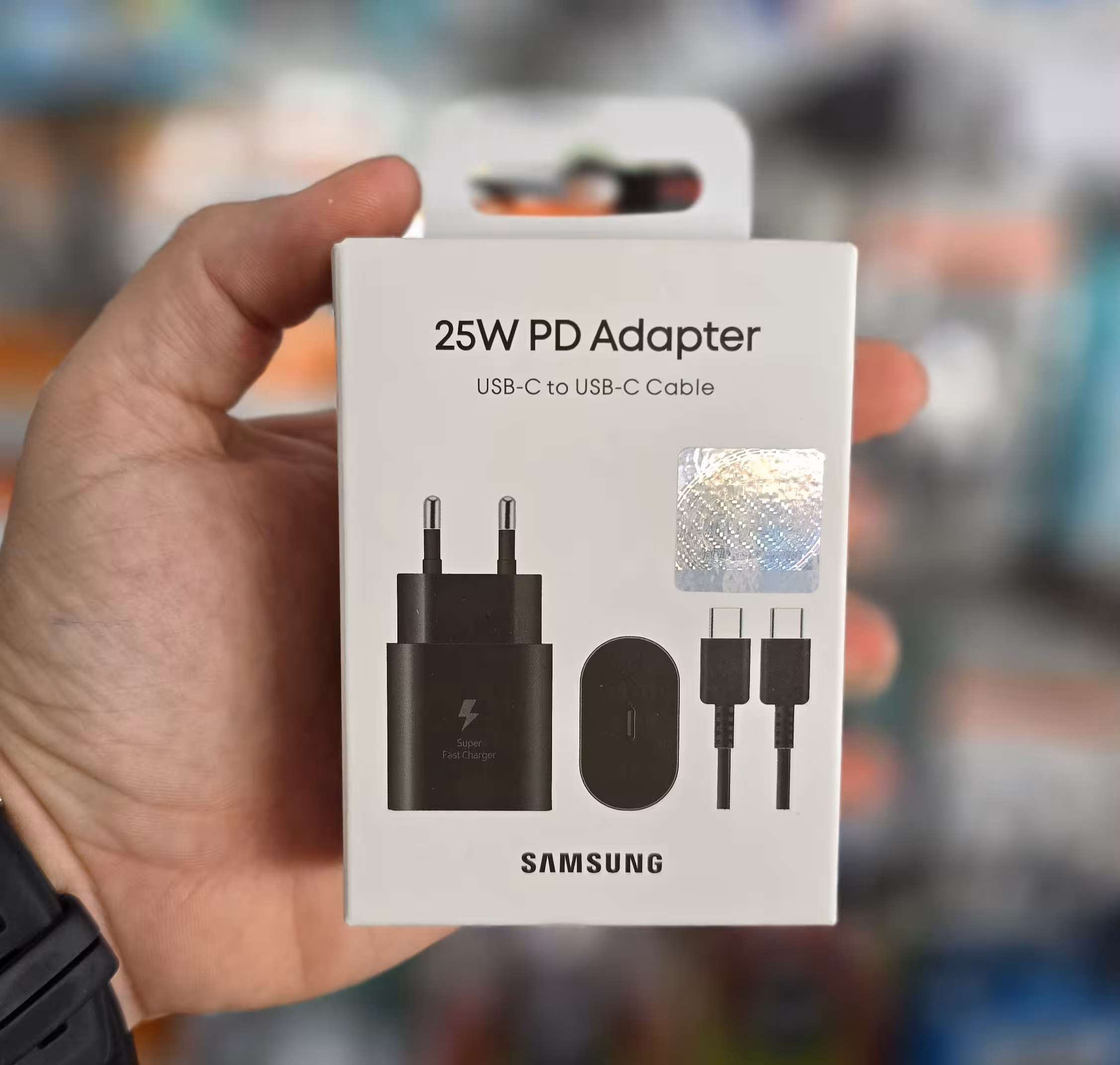 شارژر سامسونگ 25w وات با کابل