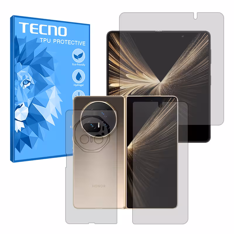 گلس صفحه نمایش و پشت گوشی گوگل آنر Magic V5 5G مدل مات برند تکنو کد LSS