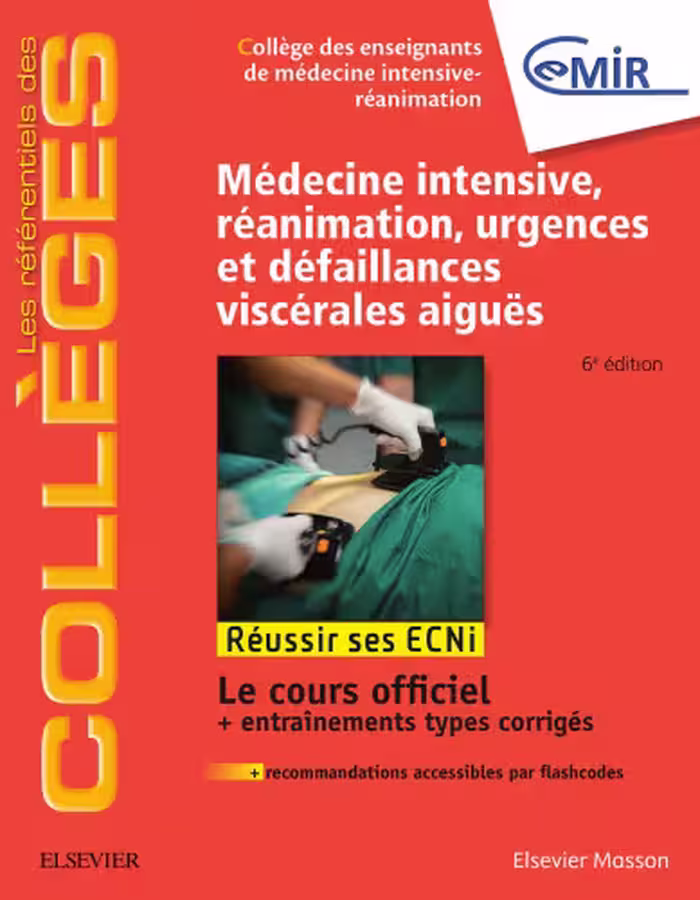 خرید و دانلود نسخه کامل کتاب Médecine intensive, réanimation, urgences et défaillances viscérales aiguës
