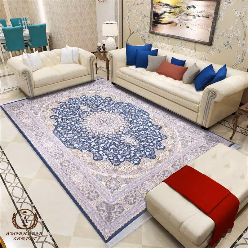 فرش 1500 شانه طرح نسیم اطلسی