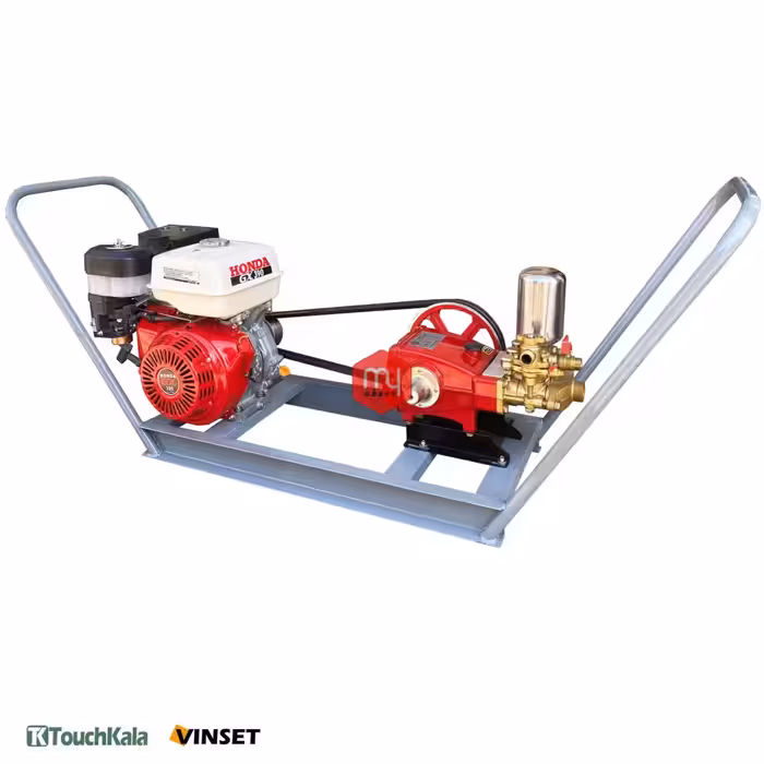 سمپاش مرکزی 13 اسب هوندا اصلی و پمپ 90 بار یاماها