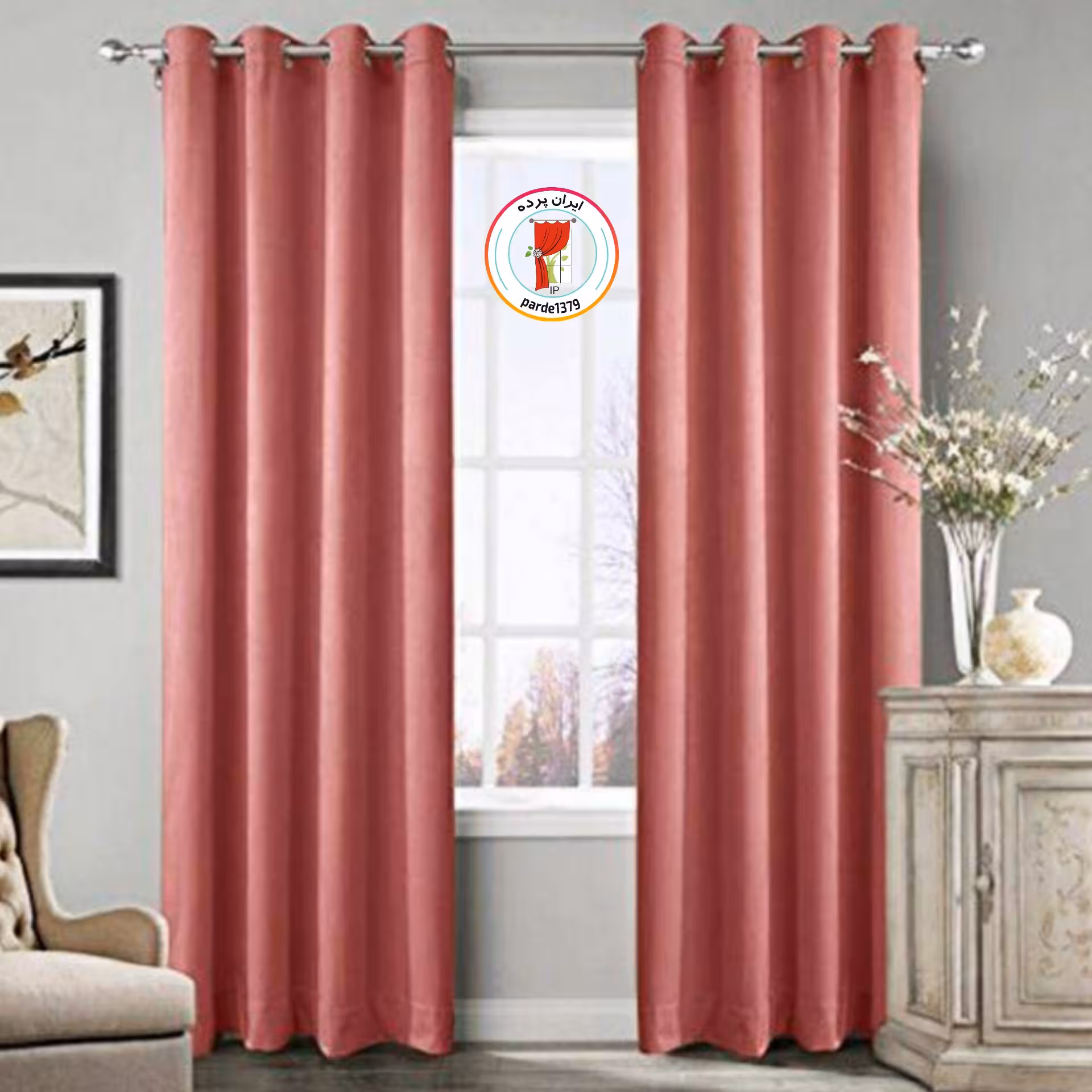 پرده مخمل کالیفرنیا پنل پانچ در تنوع رنگ زیاد و ارتفاع دلخواه تا کمتر از 2 متر