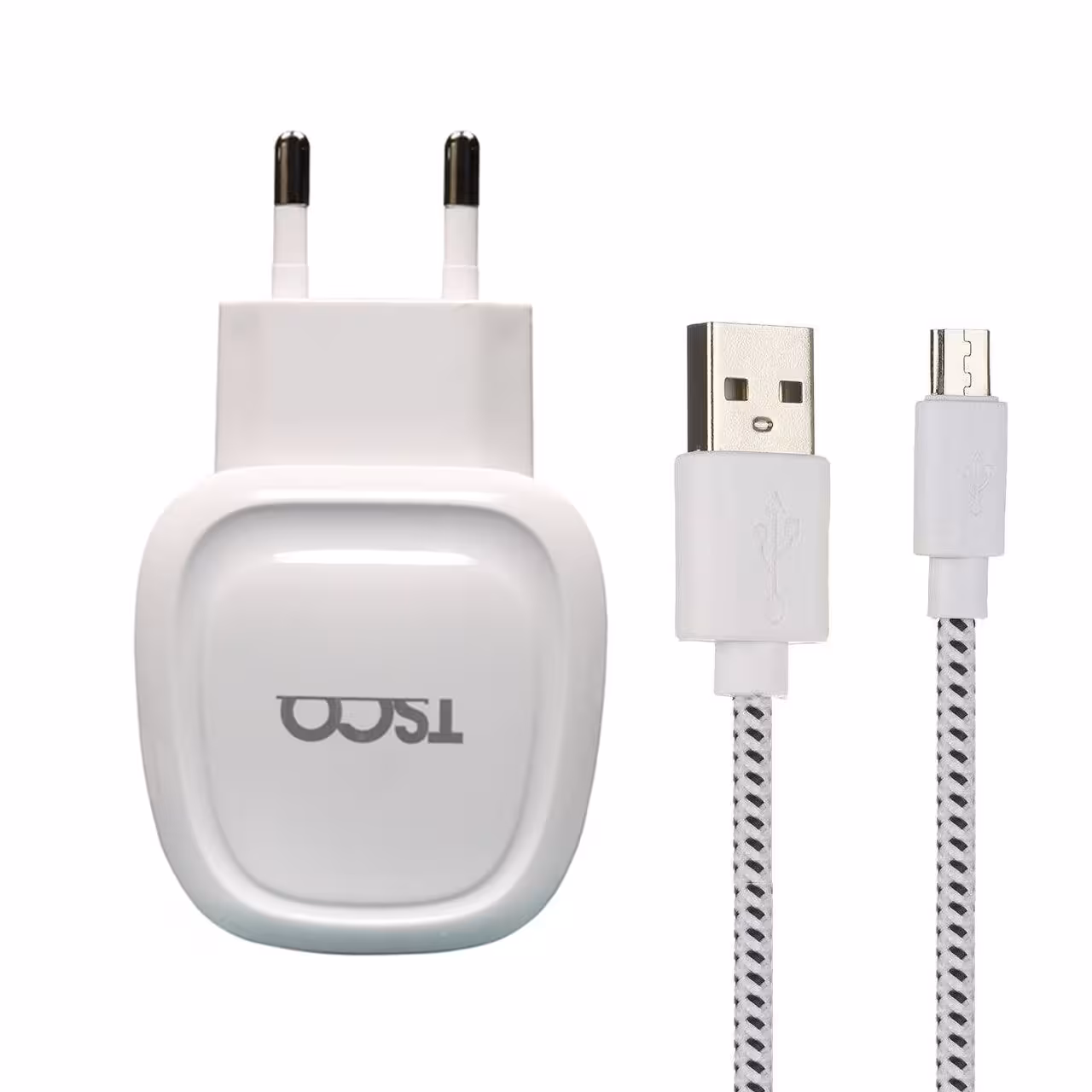 شارژر دیواری تسکو مدل TTC 46 به همراه کابل تبدیل microUSB