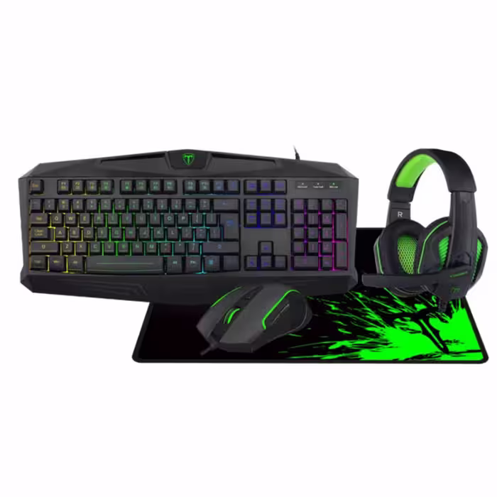 خرید باندل کیبورد و موس و هدست تی دگر Keyboard and Mouse Gaming T-Dagger TGS003 با بهترین قیمت
