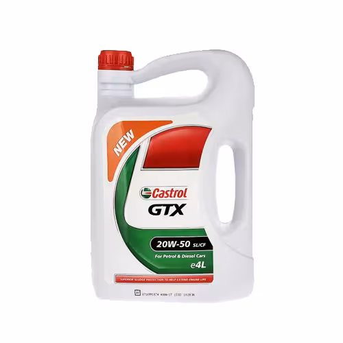 روغن موتور 20W-50 کاسترول مدل GTX SL حجم 4 لیتر