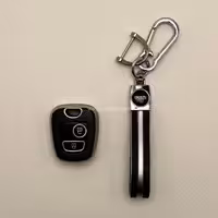 کاور ریموت پژو 206 و 207 و رانا و پارس مدل 96 به بالا طرح چرم با بند ست